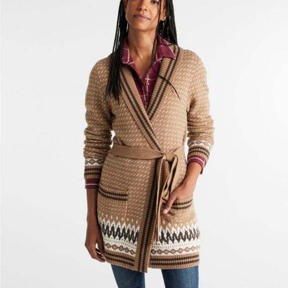 L.L. Bean Signature Wool-Blend Cardigan Sweater SMALL NWT! - Picture 1 of 9